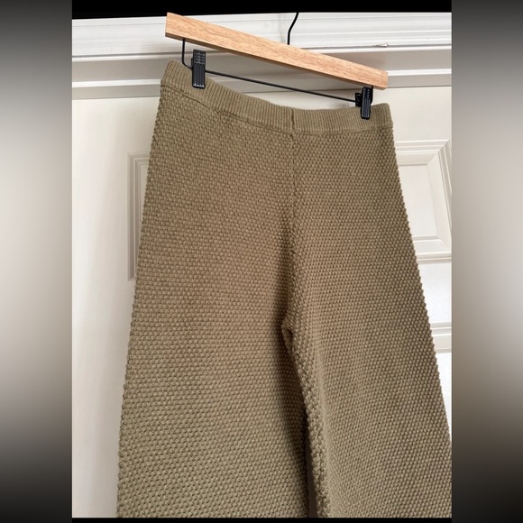 Free People Beach Hailee Sweater Wide Leg Pants in Dried Moss size Small - Picture 5 of 12